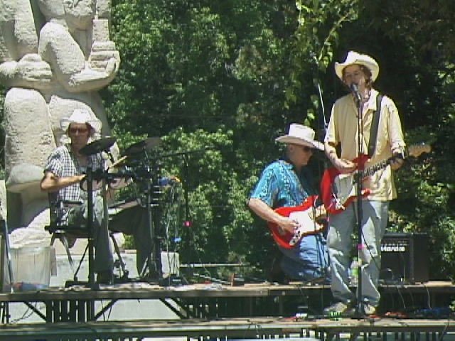 Joe playing at "The Year of theRabbit" and with "Any Given Reason" 2003.